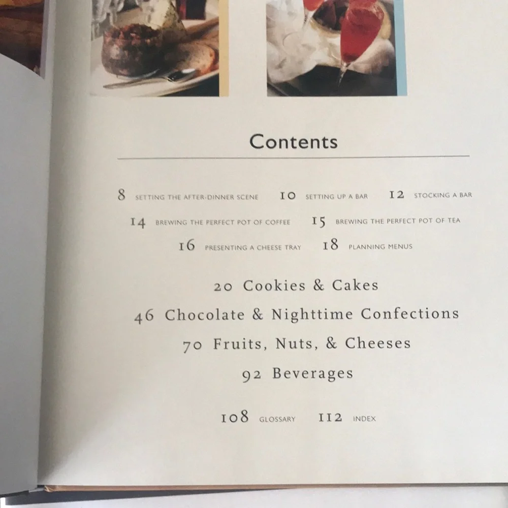 WilliamSonoma After Dinner hardcover great desserts